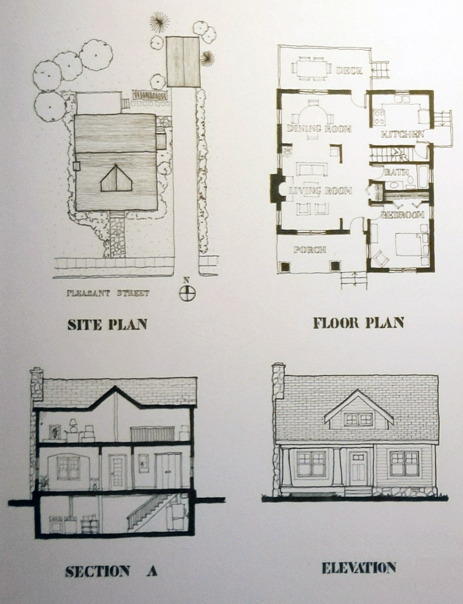 Architectural plans educational graphic